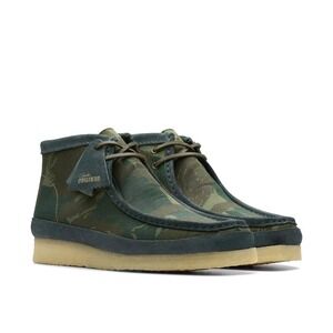 Clarks Wallabee Shoes Mens 11.5 Green Camouflage Limited Edition Lace Up